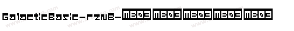 GalacticBasic-rznB字体转换