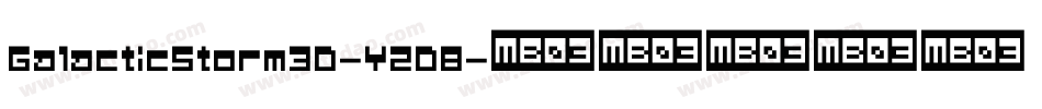 GalacticStorm3D-YZD8字体转换