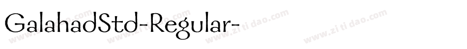 GalahadStd-Regular字体转换