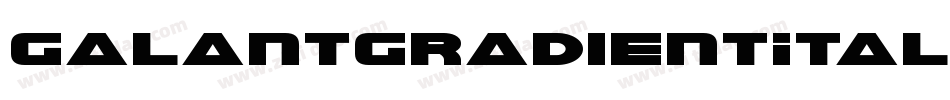 GalantGradientItalic-BJr5字体转换