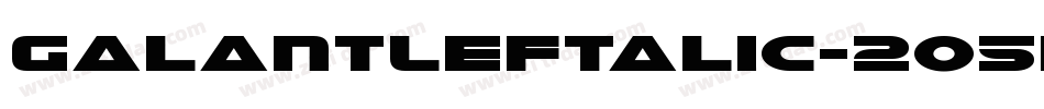 GalantLeftalic-2o5K字体转换