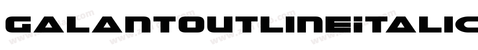 GalantOutlineItalic-l1Re字体转换