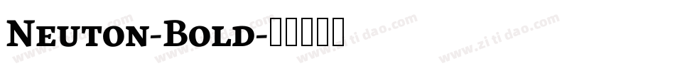 Neuton-Bold字体转换