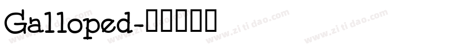 Galloped字体转换