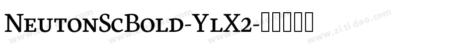 NeutonScBold-YlX2字体转换