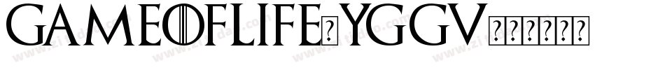 GameOfLife-yGGV字体转换