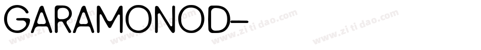 GARAMONOD字体转换