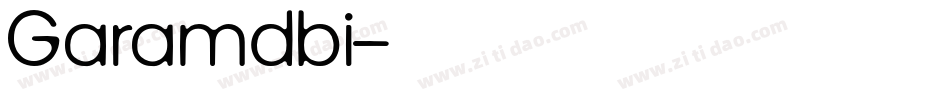 Garamdbi字体转换