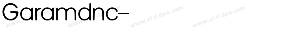 Garamdnc字体转换