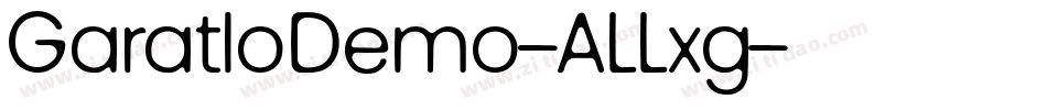 GaratloDemo-ALLxg字体转换