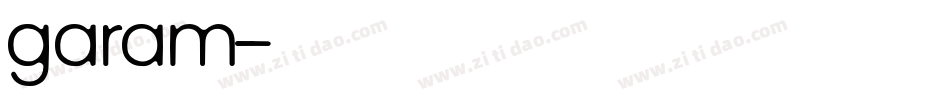 garam字体转换