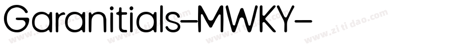 Garanitials-MWKY字体转换