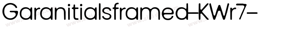 Garanitialsframed-KWr7字体转换