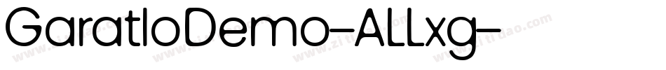 GaratloDemo-ALLxg字体转换
