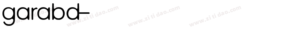 garabd字体转换