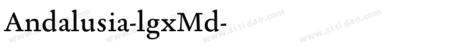 Andalusia-lgxMd字体转换