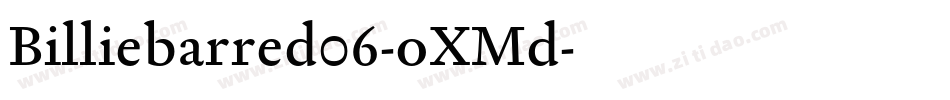 Billiebarred06-oXMd字体转换