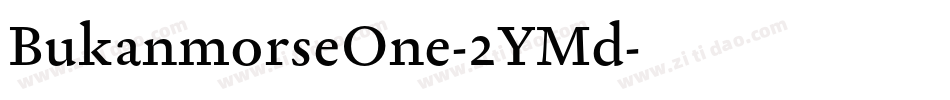BukanmorseOne-2YMd字体转换