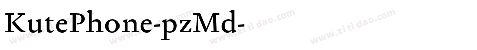 KutePhone-pzMd字体转换