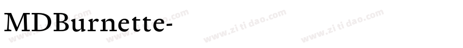MDBurnette字体转换