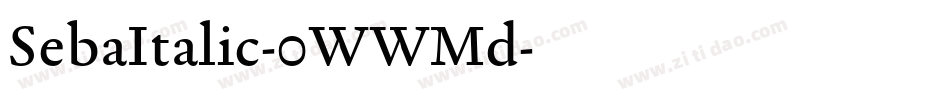 SebaItalic-0WWMd字体转换