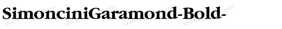 SimonciniGaramond-Bold字体转换