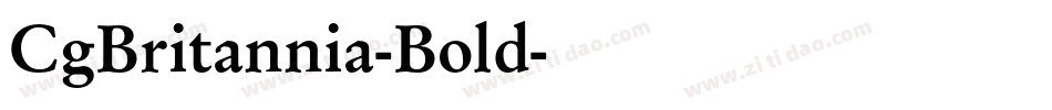 CgBritannia-Bold字体转换