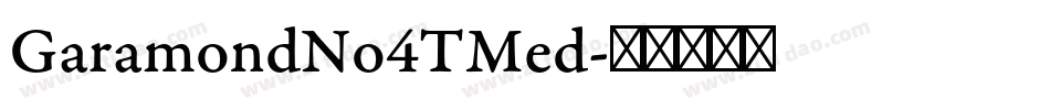 GaramondNo4TMed字体转换