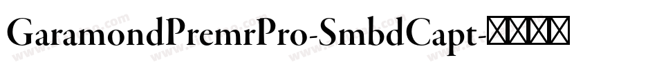 GaramondPremrPro-SmbdCapt字体转换