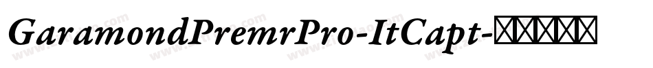 GaramondPremrPro-ItCapt字体转换