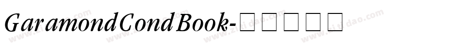 GaramondCondBook字体转换