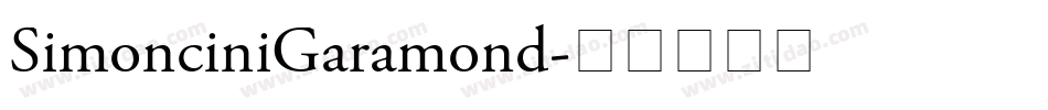 SimonciniGaramond字体转换