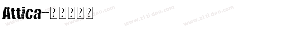 Attica字体转换