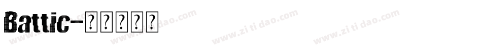 Battic字体转换