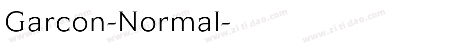 Garcon-Normal字体转换