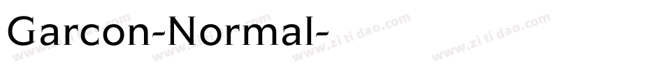 Garcon-Normal字体转换