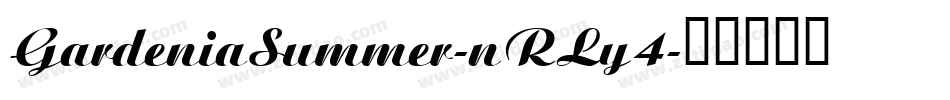 GardeniaSummer-nRLy4字体转换