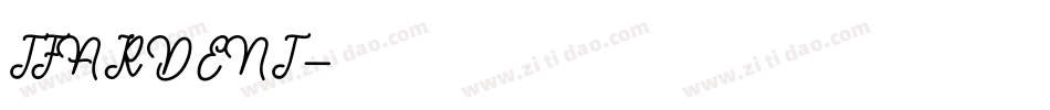 TFARDENT字体转换