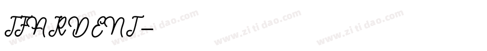 TFARDENT字体转换