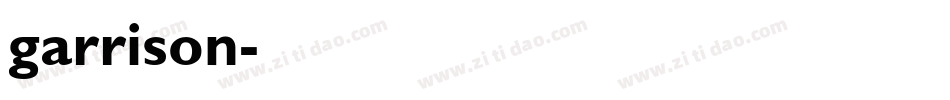 garrison字体转换