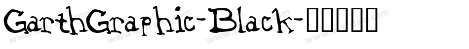 GarthGraphic-Black字体转换