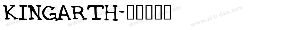 KINGARTH字体转换