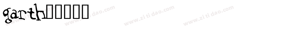 garth字体转换