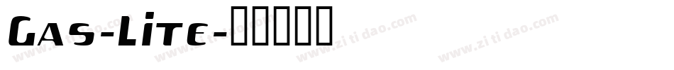 Gas-Lite字体转换