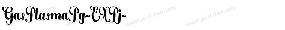 GasPlasmaPg-EXPj字体转换