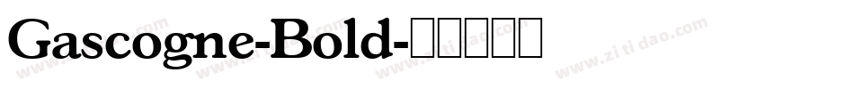 Gascogne-Bold字体转换