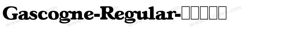 Gascogne-Regular字体转换