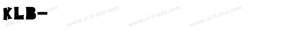 KLB字体转换