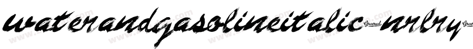 WaterAndGasolineItalic-nRLrY字体转换