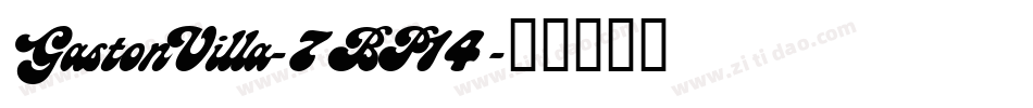 GastonVilla-7BP14字体转换